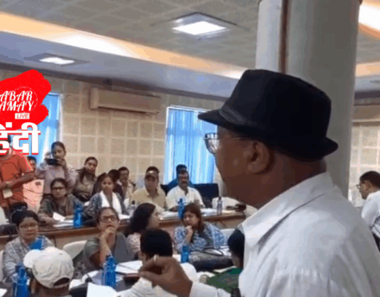 Ruckus in Siliguri Municipal Corporation meeting, Mayor Council member Dilip Burman thrown out!