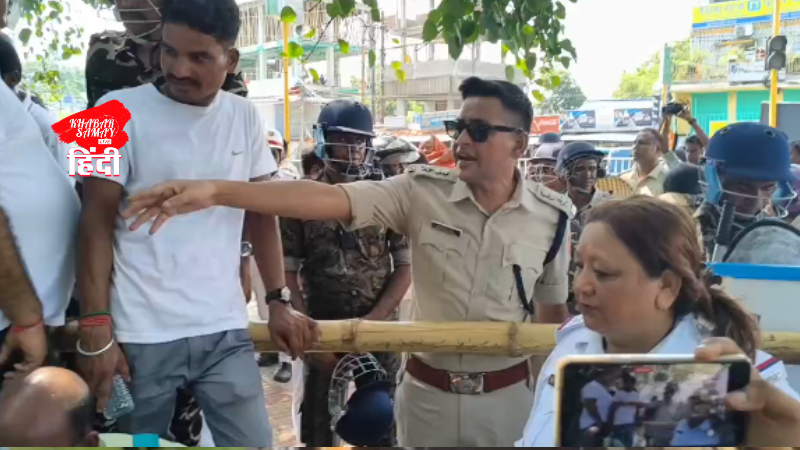 Supporters stopped at Tinbatti Mod during Uttarkanya campaign, police instructed to move immediately