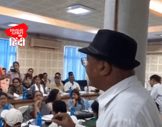 Ruckus in Siliguri Municipal Corporation meeting, Mayor Council member Dilip Burman thrown out!