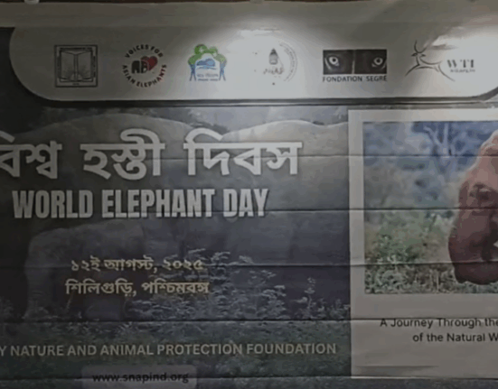 On the occasion of World Elephant Day in Siliguri, a joint initiative of Forest Department and SNAP spread awareness