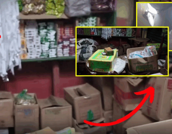 Theft again in the same shop, thieves stole grocery items worth lakhs