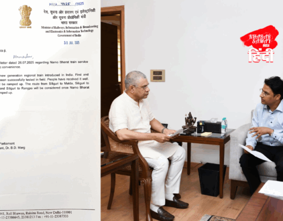Initiative for "Namo Bharat Rapid Rail" on new routes from Siliguri, Raju Bisht meets Railway Minister!