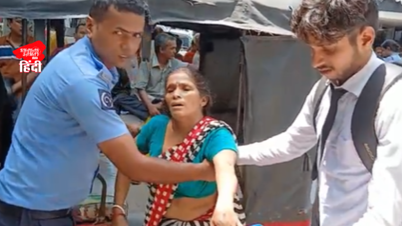 The human face of a civic volunteer! Rescued an injured woman in Siliguri and admitted her to hospital