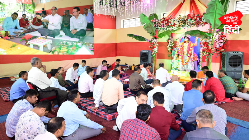 Vishwakarma Puja was celebrated with great pomp in Frontier SSB Siliguri!
