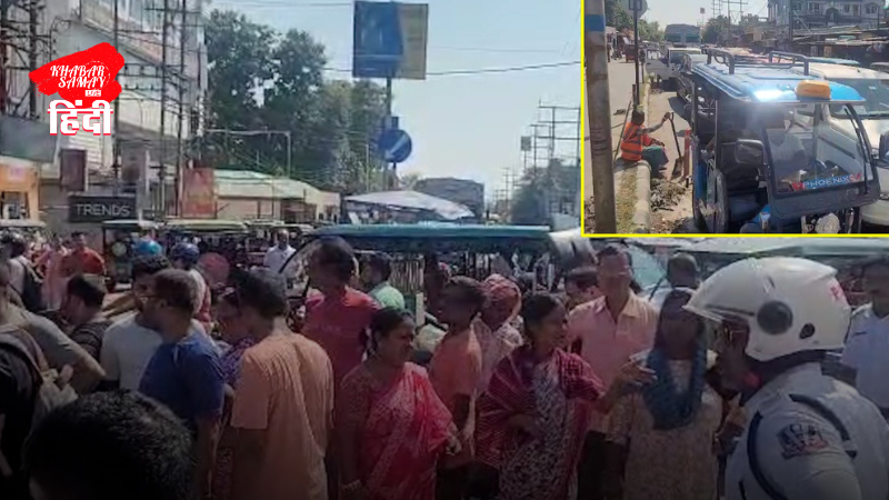 locals-protested-against-the-dilapidated-road-in-aashighar-demonstrated-by-blocking-the-road
