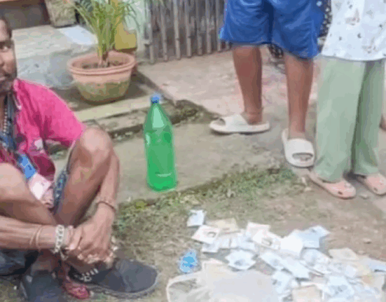 Hundreds of voter cards were found in a man's bag, causing a stir.