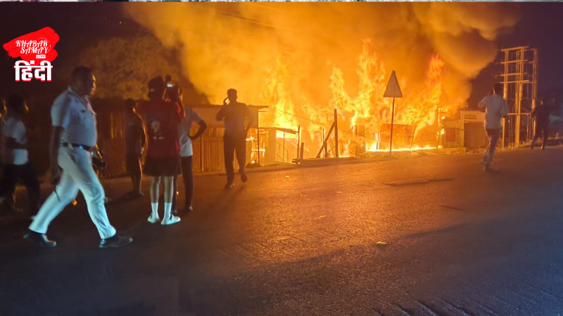 Massive fire at Darjeeling More – Four furniture shops gutted in flames