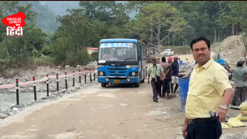 Bus service resumed from Dudhiya Bridge on Siliguri-Mirik route!