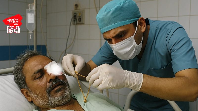Shocking case of removing patient's eye and stealing gold jewellery in a medical hospital!