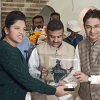 State opposition leader Suvendu Adhikari arrives at World Cup winner Richa Ghosh's house, receives warm welcome in Siliguri