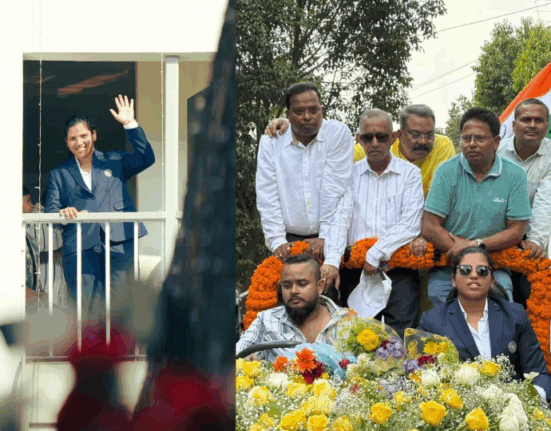 world-winning-cricketer-richa-ghoshs-grand-welcome-in-siliguri-the-atmosphere-of-excitement-in-the-whole-city