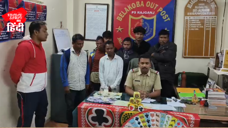 Police raid gambling den during Kali Puja fair, 7 arrested!