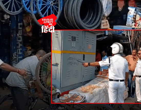 traffic-police-campaign-to-remove-footpath-and-road-encroachment-in-siliguri