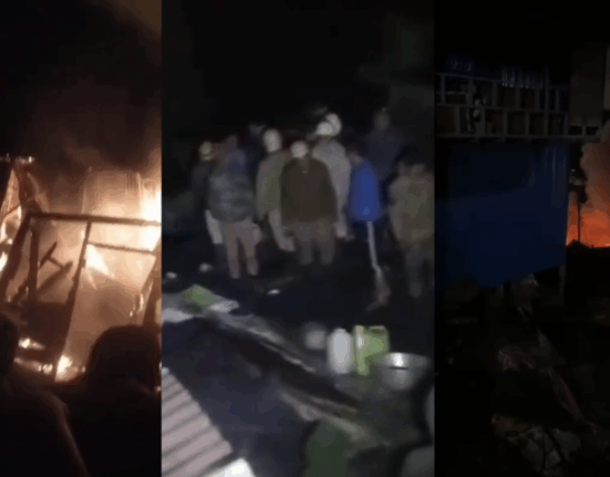 Massive fire in Darjeeling – one woman dead, house burnt to ashes!