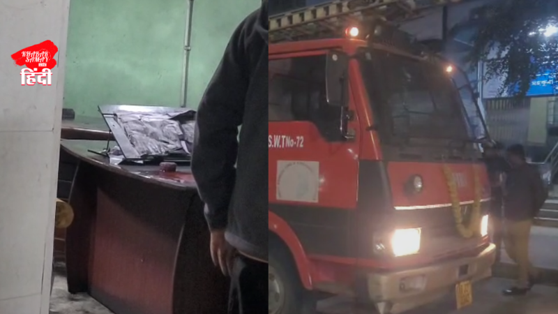 Were all the SIR forms completely destroyed in the fire at the Siliguri SDO office?