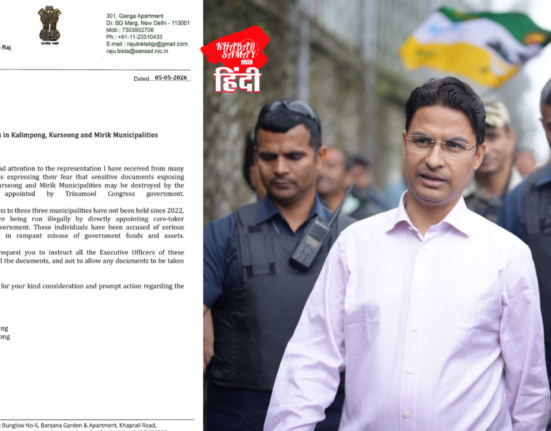 Raju Bista raises voice regarding security of documents in Kalimpong, Kurseong and Mirik municipalities