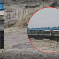 Fulbari Mahananda Barrage at danger mark, several lock gates opened