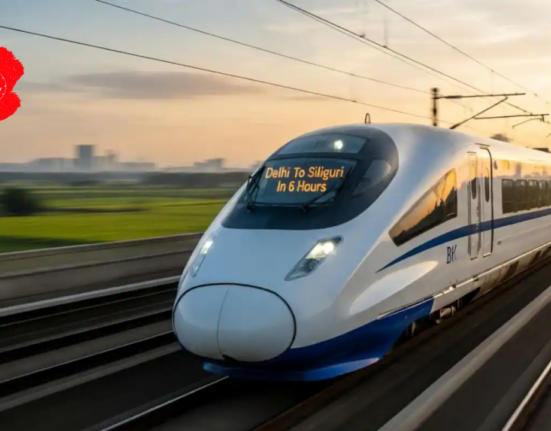 The journey from Siliguri to Delhi by train will take 6 hours.