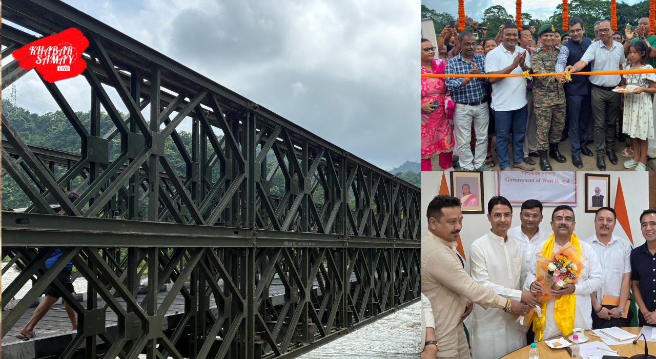 https://khabarsamay.com/bailey-bridge-built-on-balasan-river-dedicated-to-the-public-mp-raju-bista-expressed-gratitude-to-chief-minister-suvendu-adhikari/