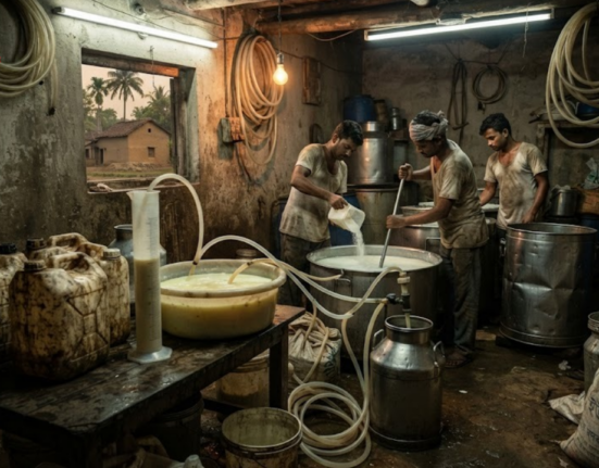 Fake milk factory busted, causing a stir! Those who consume milk, cheese, and ghee should beware!
