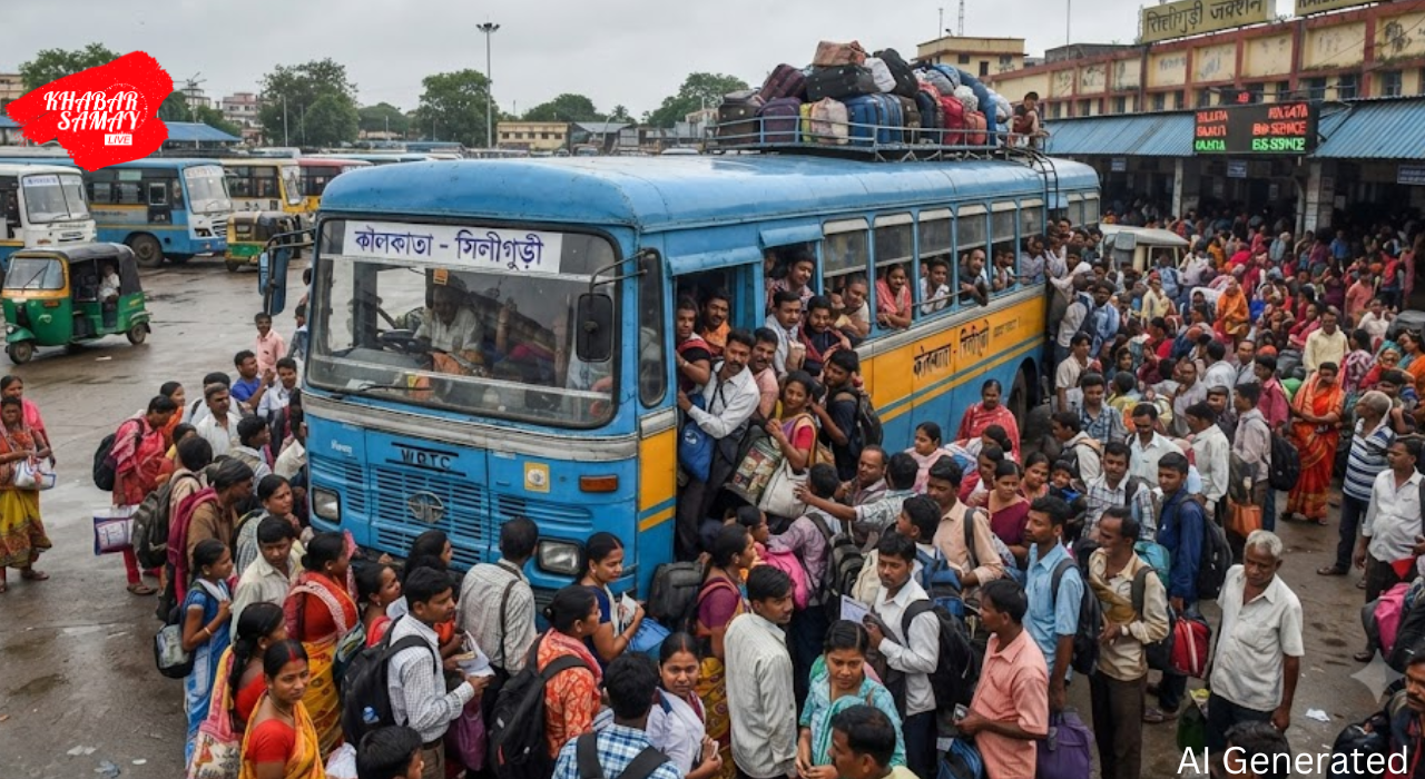 https://khabarsamay.com/siliguris-rail-connection-to-kolkata-is-cut-off-airfares-and-bus-fares-are-skyrocketing/