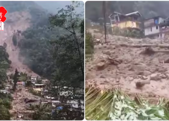 Another landslide hits West Sikkim, threatening several homes; villagers in panic