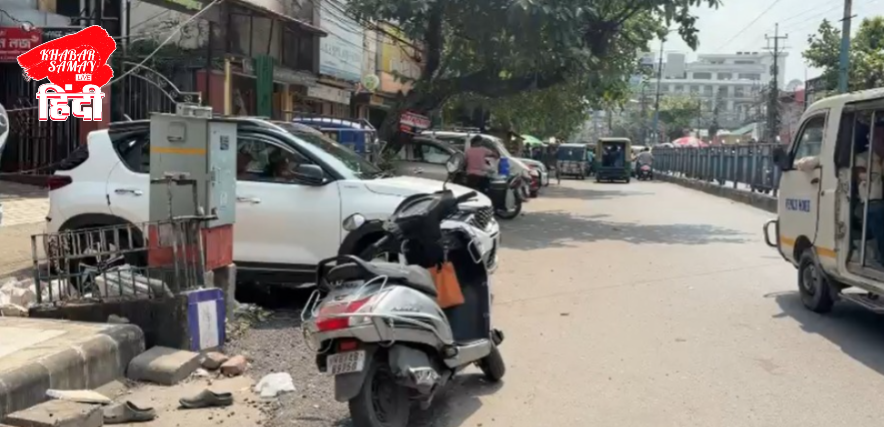 https://khabarsamay.com/vehicles-on-the-road-shops-on-the-footpath-then-what-is-the-use-of-the-fair-ground-parking/