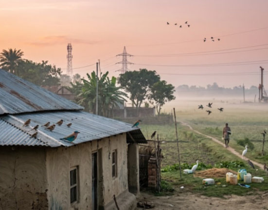 Why are birds like sparrows and bluethroats not seen in the residential areas of Siliguri?